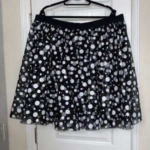 Tulle polka dot skirt